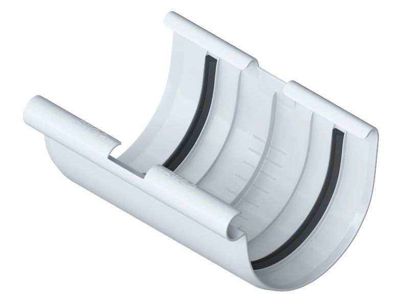 Муфта желоба белый