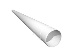 Труба водосточная 3 м  75 мм  белый
