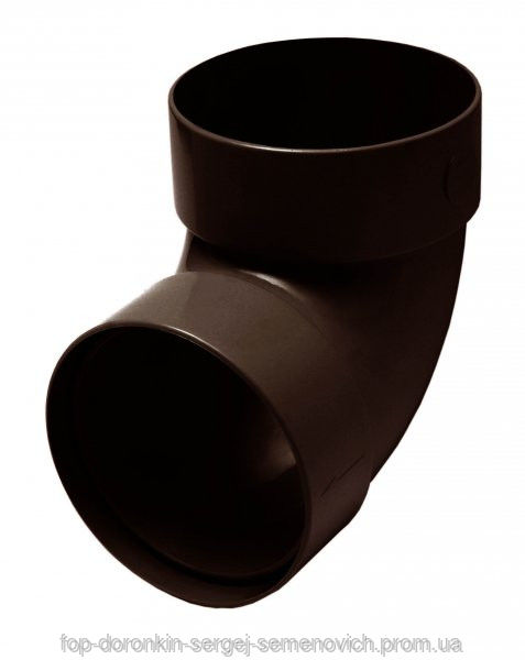 Отвод двухмуфтовый  87град  75 мм коричневый