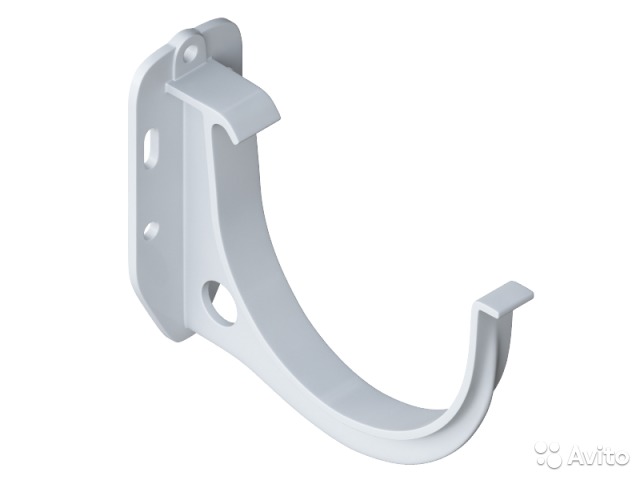 Кронштейн желоба ПВХ  белый Rainway 130
