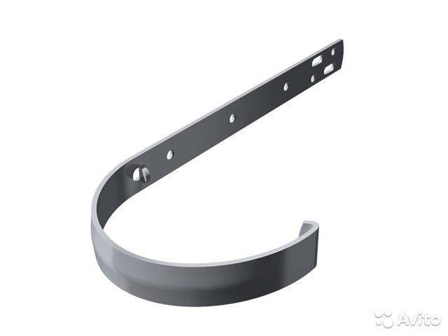 Кронштейн желоба стальной удлин белый 