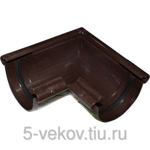 Угол желоба наружный 135 коричневый