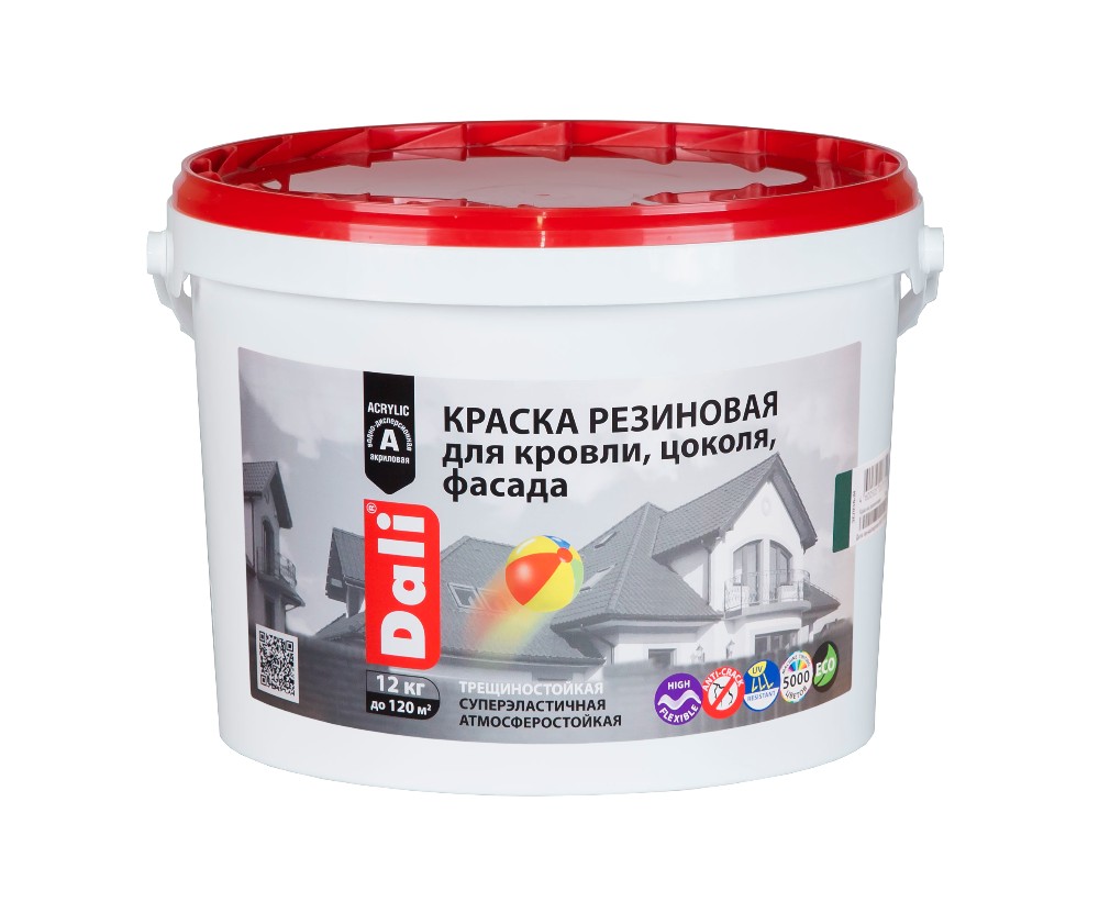 Краска резиновая БАЗА А 6кг DALI