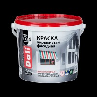 Краска фасад укрывистая белая 9л DALI