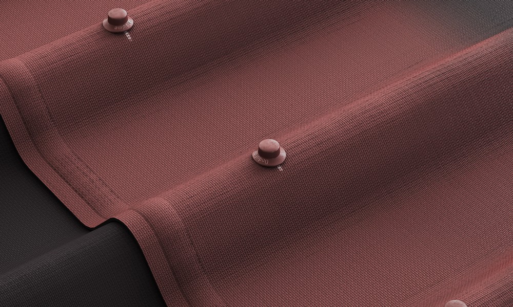 Ондулин Черепица красная (3,3) 1,95*0,95м