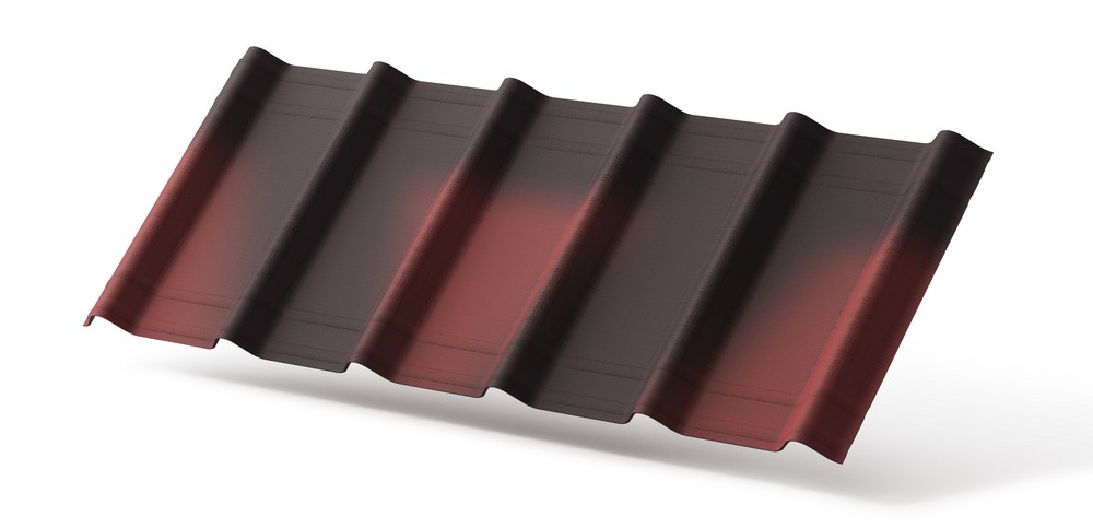 Ондувилла лист красный 1х0,4 м 