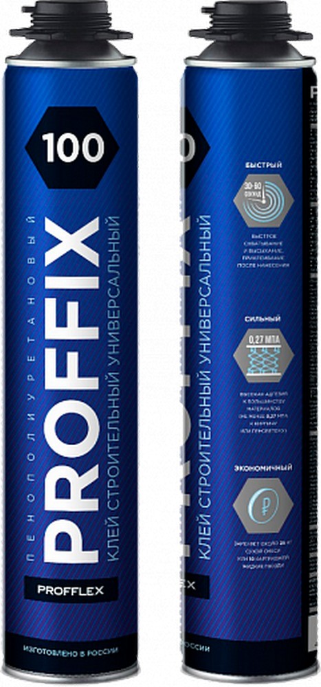 Клей-пена Профи для пенопласта и газобетона PROFFIX 100