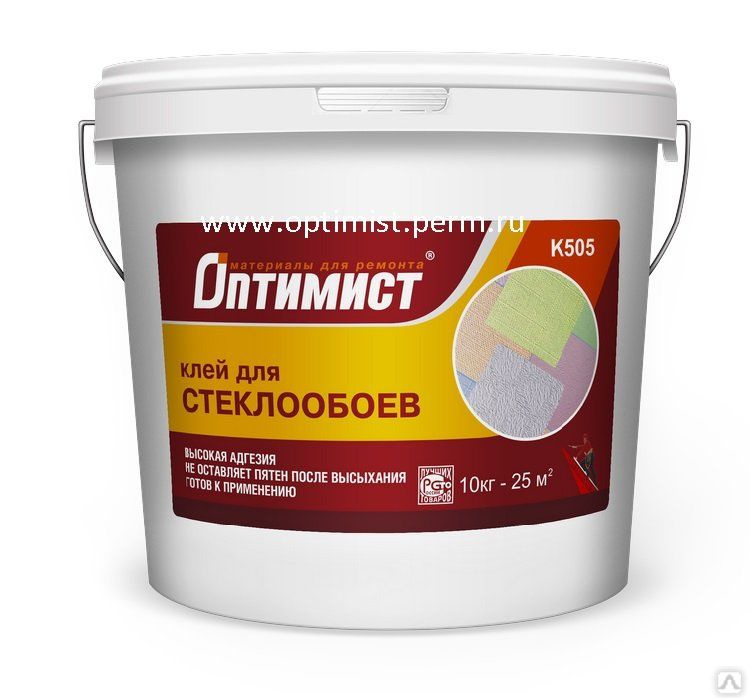 Клей для стеклообоев т/м Оптимист 10 кг