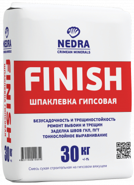 Штукатурка гипсовая FINISH НЕДРА 30кг