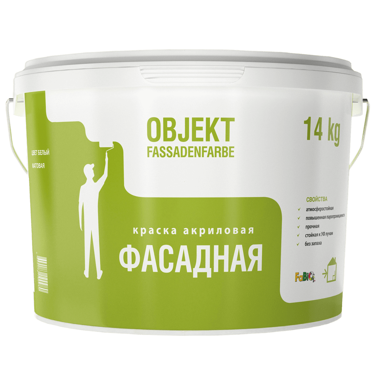 Краска FaBio OBJEKT Fassadenfarbe 14 кг.