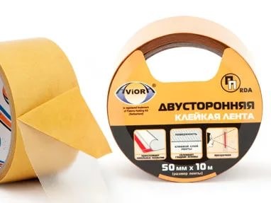 Лента клеющая двухстороняя 50 мм х  10 м