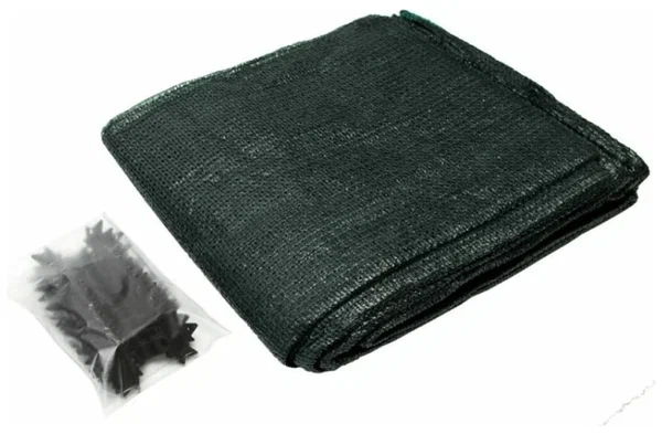 Сетка затеняющая 55% с крепежом темно-зеленый