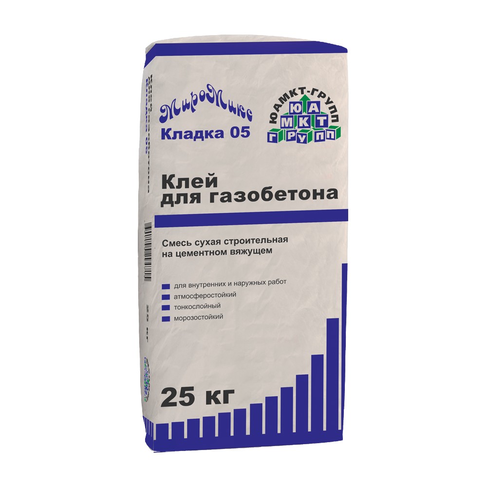 Клей для газобетона Миромикс КЛАДКА 05 25 кг