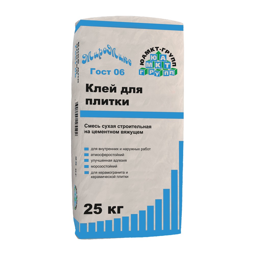 Клей для плитки Миромикс ГОСТ 06 25 кг