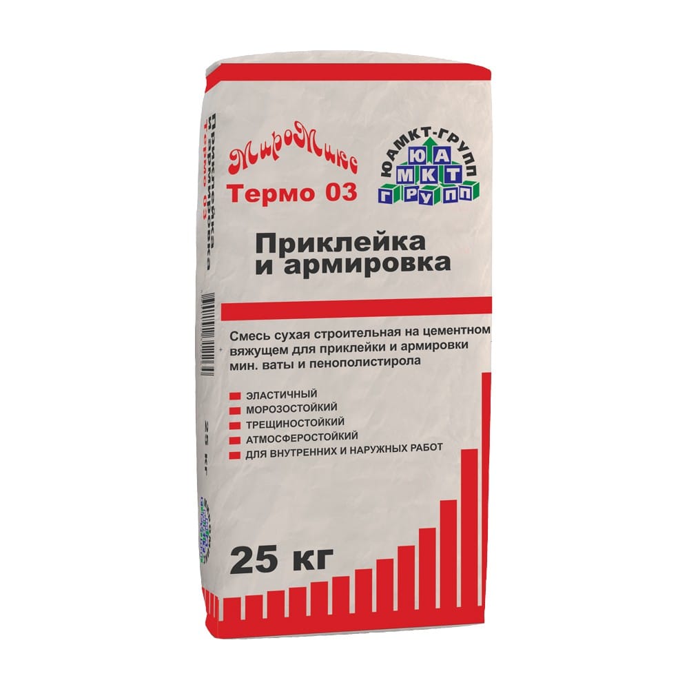 Приклейка и армировка  Миромикс ТЕРМО 03 25 кг