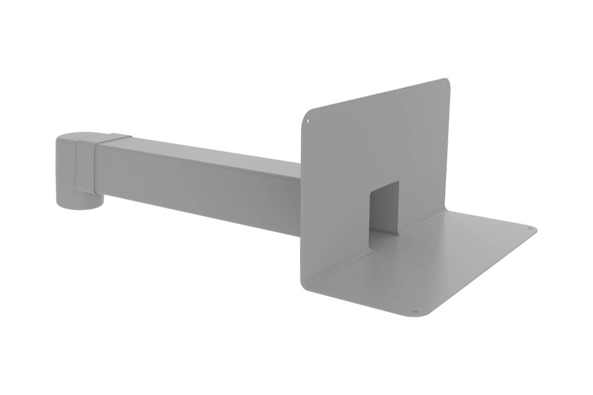 Парапетная воронка с угловым отводом VC-PVC 100*100*650 арт. 01.181