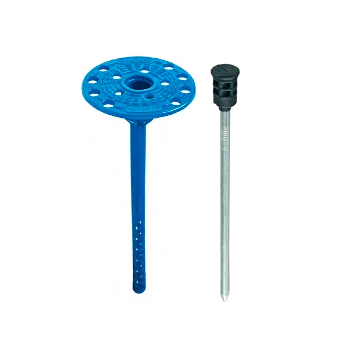 Дюбель фасадный 10х220 гвоздь с термоголовой МЗ (300 шт/уп.) Evofast