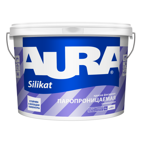 Силикатная краска для фасадов "AURA Silikat