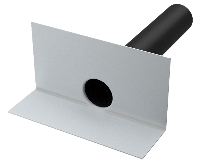 Воронка кровельная парапетная WIGAR с фартуком из ПВХ 110*600 и угловым отводом